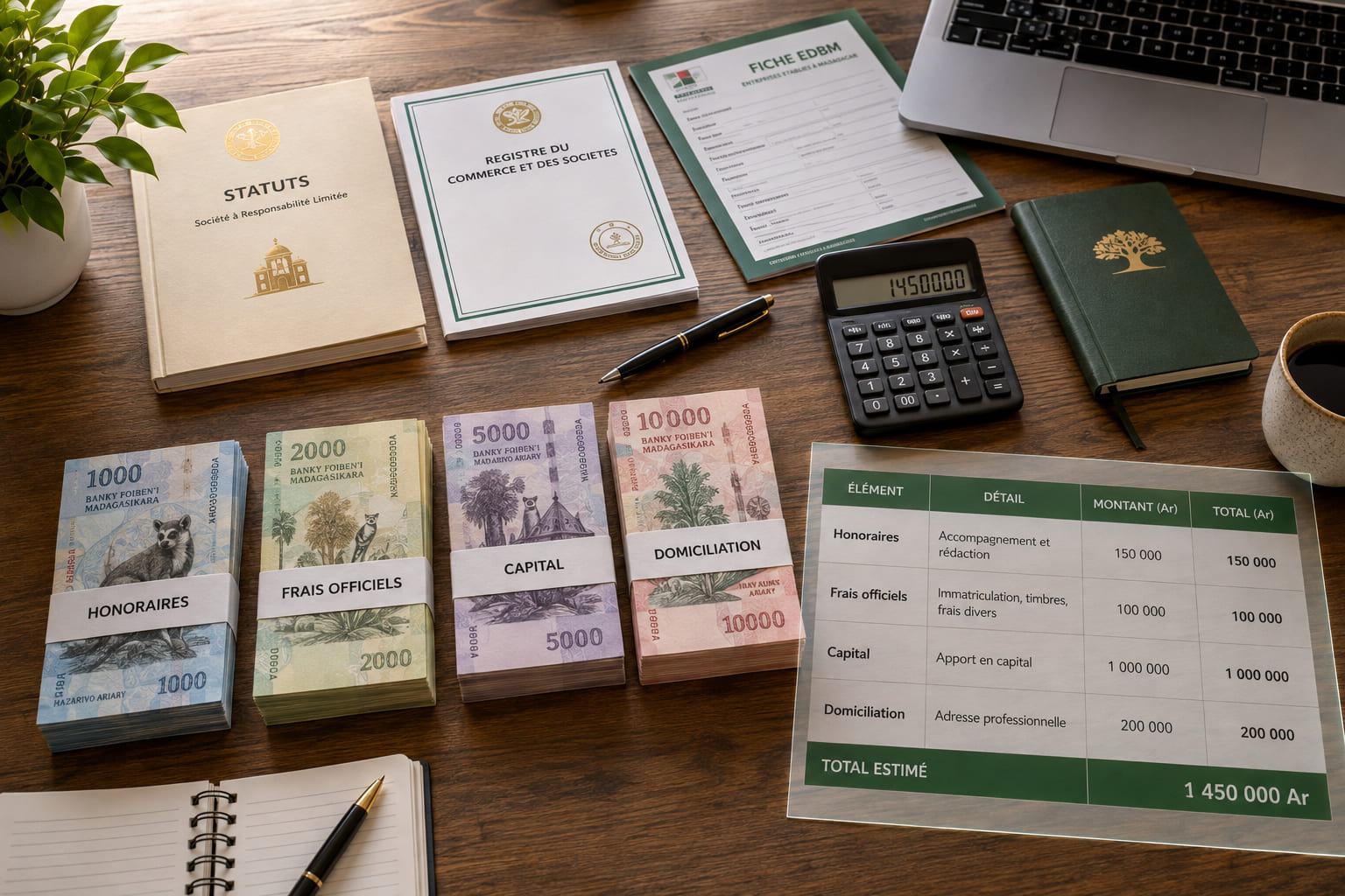 Combien coûte vraiment la création d'une entreprise à Madagascar ?