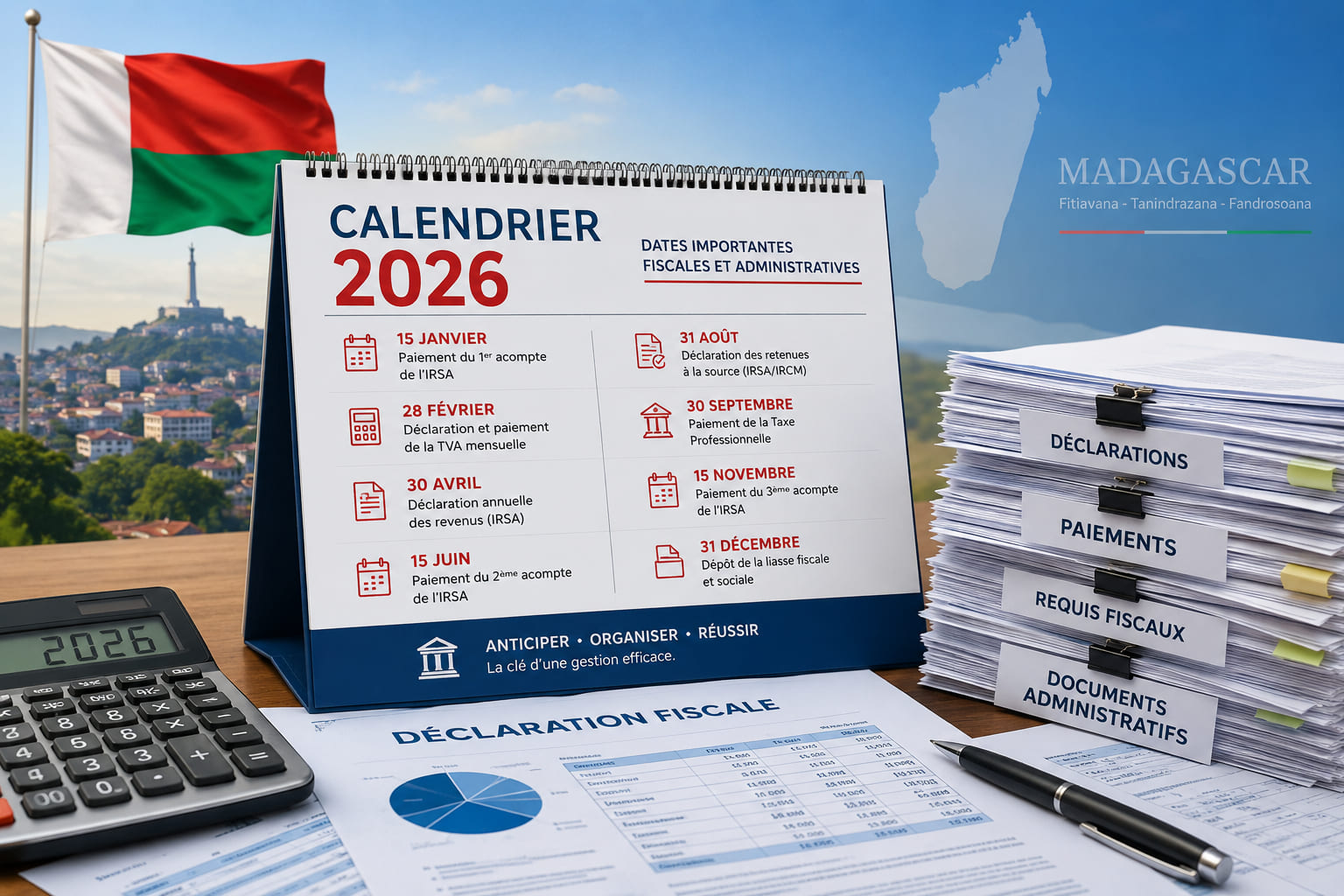 Calendrier fiscal 2026 à Madagascar : les échéances à ne pas manquer